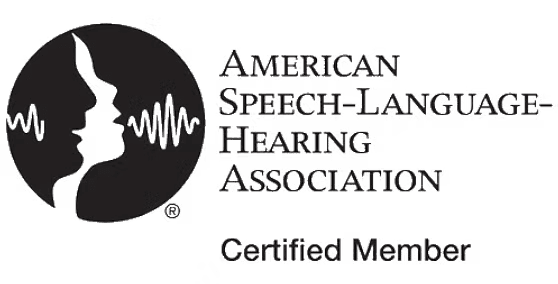 American Speech-Language-Hearing Association certified member logo